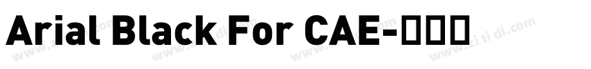 Arial Black For CAE字体转换